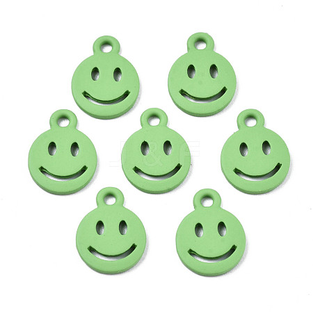 Spray Painted Alloy Charms X-PALLOY-T075-121A-RS-1