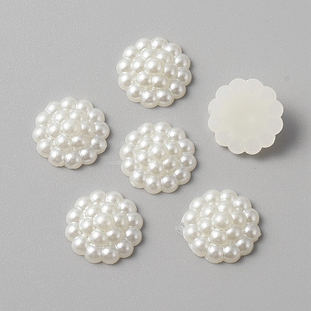 ABS Plastic Imitation Pearl Cabochons KY-WH0045-54A-1