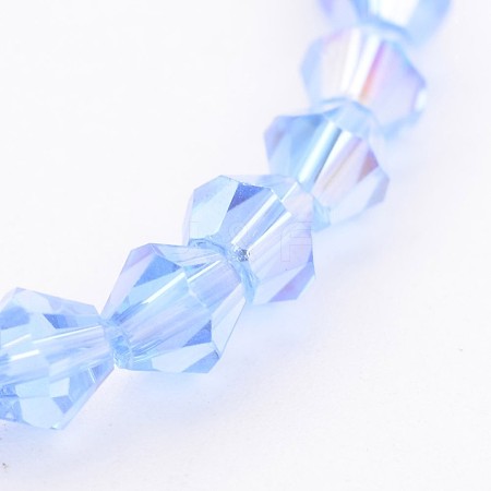 Glass Beads Strands LS-GB4mm22Y-AB-1