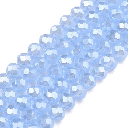 Electroplate Glass Beads Strands EGLA-A044-J4mm-A03-1