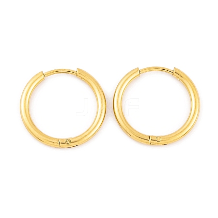 Ion Plating(IP) Round Ring 304 Stainless Steel Hoop Earrings for Women EJEW-G388-02B-G-1