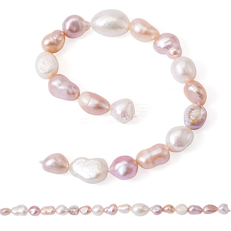 2 Strands Natural Cultured Freshwater Pearl Beads Strands PEAR-TA0001-31-1