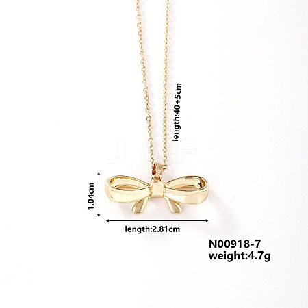 Fashionable and Elegant Butterfly Brass Pendant Necklaces QH8732-5-1