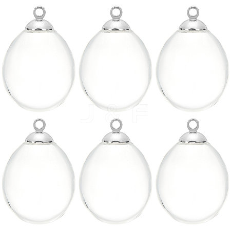 10Pcs Alloy Bead Cap Pendant Bails FIND-SC0010-61-1