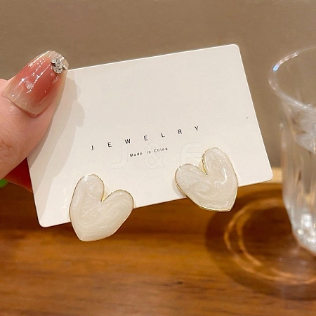 Alloy Enamel Stud Earrings WG29476-65-1