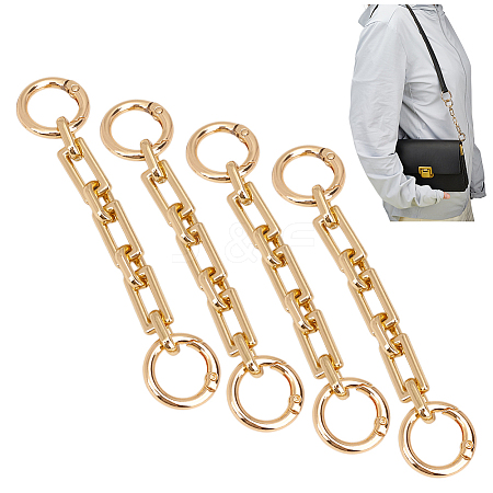 4Pcs Alloy Chain Bag Strap Extenders FIND-DR0002-15G-1