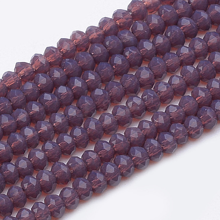 Imitation Jade Glass Beads Strands X-GLAA-R200-A08-1