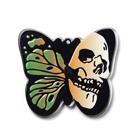 Halloween Theme Opaque Acrylic Pendants SACR-Z005-05A-1