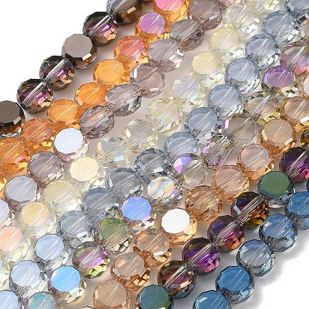 Electroplate Glass Beads Strands EGLA-C010-01A-1