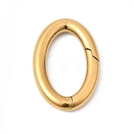 304 Stainless Steel Spring Gate Rings STAS-B128-04G-02-1