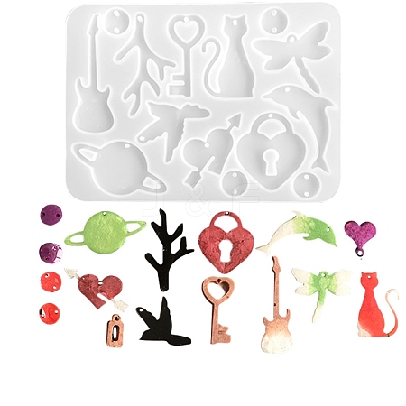 Food Grade DIY Pendant Silicone Molds PW-WG40B10-05-1