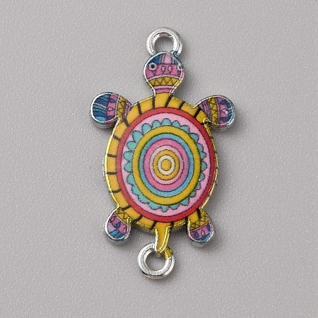 Alloy Enamel Connector Charms ENAM-WH0061-47H-1