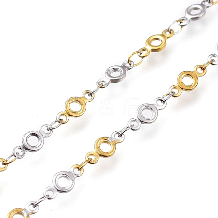 304 Stainless Steel Round Ring Link Chains CHS-M003-07-1