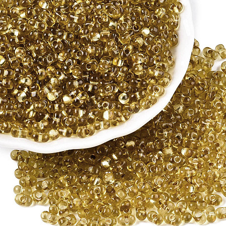 Baking Paint Transparent Glass Seed Beads X-SEED-N006-05C-1