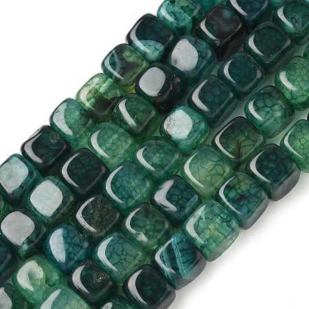 Natural Dragon Veins Agate Beads Strands G-G177-E03-05-1