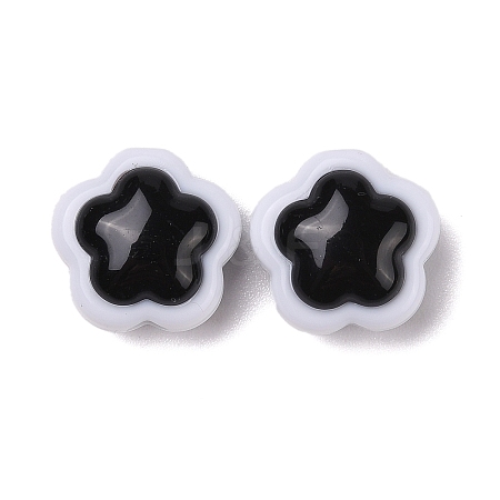 Two-tone Acrylic Beads OACR-U003-05-1