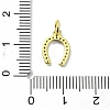 Brass Micro Pave Claer Cubic Zirconia Charms KK-H475-44G-3