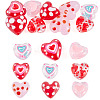 12Pcs 6 Colors Glass Enamel Beads LAMP-TA0002-35-1