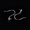 Rhodium Plated 925 Sterling Silver Earring Hooks STER-E041-14P-5