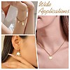 6Pcs 6 Styles Ocean Themeed Brass Pave Natural White Shell Pendants KK-CJ0003-66-7