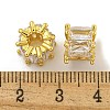 Rack Plating Brass Micro Pave Cubic Zirconia Charms KK-C074-12G-2