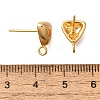 Brass Stud Earrings KK-Z092-08G-2