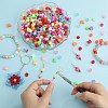 1200Pcs 5 Colors Opaque Acrylic Beads MACR-SZ0001-88-5