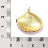 Real 18K Gold Plated Rack Plating Brass Enamel Pendants KK-M293-32G-04-3