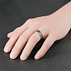 201 Stainless Steel Scale Pattern Finger Rings for Men FS-WGDD078-05-2