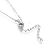 Brass Micro Pave Cubic Zirconia Pendant Necklaces NJEW-I230-21-5