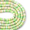 Handmade Polymer Clay Beads Strands CLAY-R089-6mm-T02B-12-5