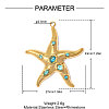 304 Stainless Steel with Rhinestone Pendants RB-OY001-60G-02-2