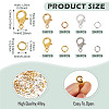 400pcs 4 Colors Alloy Lobster Claw Clasps FIND-TA0008-94-4