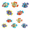 5Pcs 5 Colors Handmade Lampwork Pendants LAMP-TA0002-67D-1