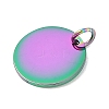 Ion Plating(IP) 304 Stainless Steel Pendants LS-STAS-I311-32E-RC-2