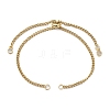 Adjustable 304 Stainless Steel Curb Chains Bracelet Making AJEW-JB01213-02-1