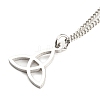 Non-Tarnish 304 Stainless Steel Curb & Herringbone Chains Double Layer Necklaces LS-NJEW-P280-01P-3