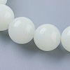 Synthetic Luminous Stone Beaded Stretch Bracelet BJEW-P203-8mm-01B-2