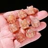 Natural Peach Moonstone Fox Beads PW-WG3927E-01-3