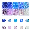 DIY Round Glass Beads Jewelry Making Findings Kits DIY-YW0010-93D-1