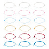30Pcs 6 Colors Polyester Braided Cord Bracelet Making AJEW-TA00047-1
