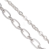 Brass Mixed Chain Slider Necklace Making AJEW-JB01563-02-3