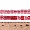 Crackle Transparent Glass Beads Strands X1-GLAA-N062-6mm-09-4
