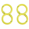 Spray Painted Alloy 8-shaped Keychain Clasps PW-WGE4E28-22-1