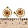 304 Stainless Steel & Embroidered Pendants SA-CBA1ED9-04G-02-3