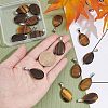 Unicraftale 16Pcs Natural Tiger Eye Pendants G-UN0001-05-3