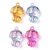 Electroplate Transparent Acrylic Pendants OACR-I014-33-1