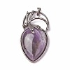 Natural Amethyst Pendants X-G-I220-G06-1
