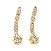Brass Pave Clear Cubic Zirconia Pendants CU-CBA9FFD-11G-01-1