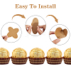 Cross Kraft Paper Chocolate Spacer AJEW-CN0004-83C-4
